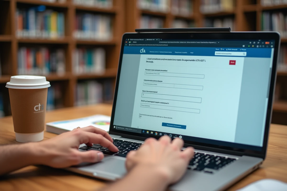 Gros plan sur un écran affichant le portail Netypareo pour l'inscription en ligne au CFA Greta Montpellier